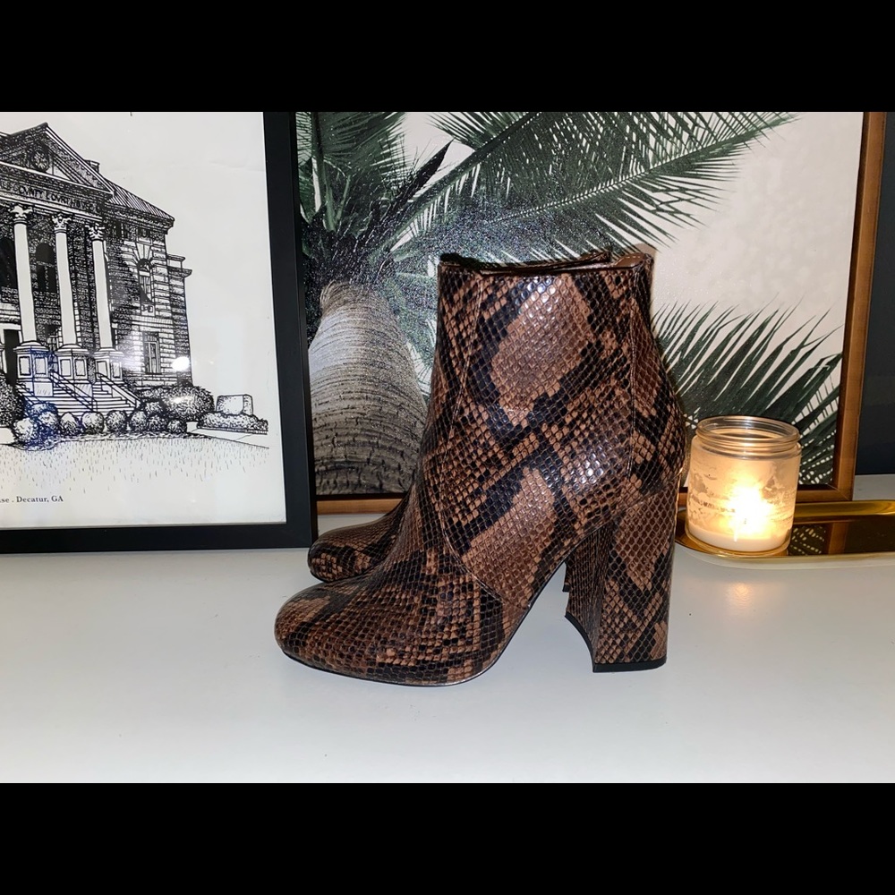 Steve Madden - Snake Ankle Boots